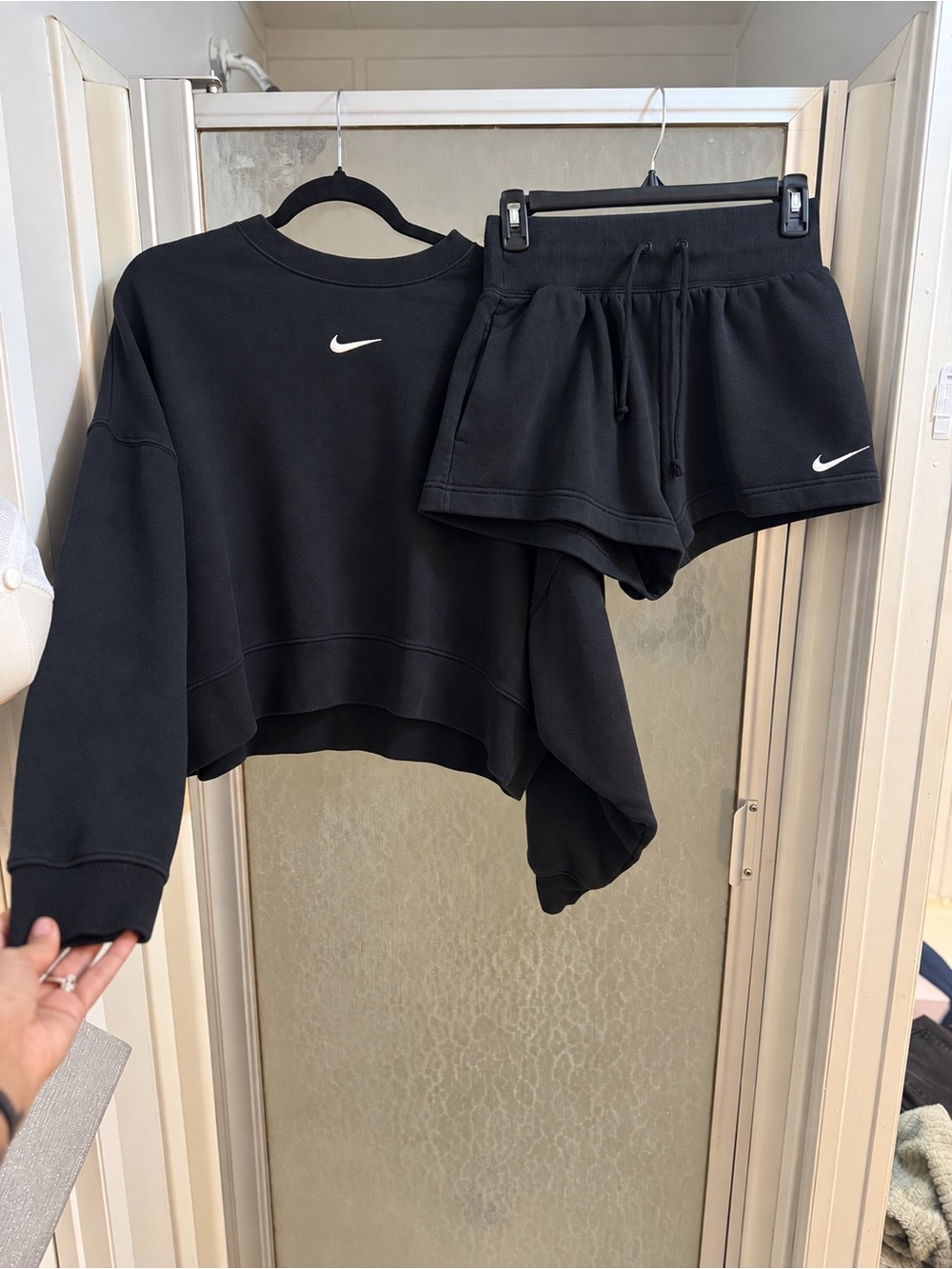 Nike Womens Crewneck and Short Set
